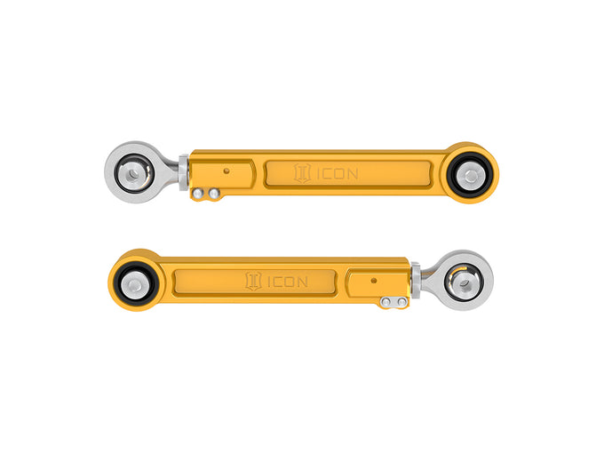 Billet Rear Upper Link Kit - Gold Anodized <br> 22-25 Toyota Tundra Sequoia Tacoma 24-25 Lexus GX550