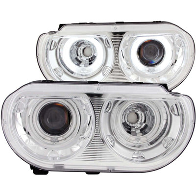 Chrome LED Halo Projector Headlights <br> 08-14 Dodge Challenger