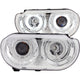 Chrome LED Halo Projector Headlights <br> 08-14 Dodge Challenger