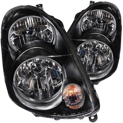 Black Crystal Headlights <br> 03-04 Infiniti G35