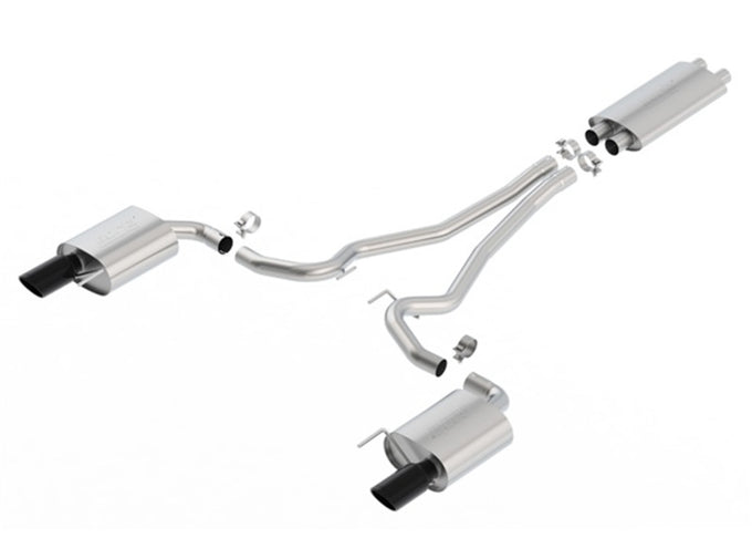 Touring Cat-Back Exhaust System <br> 15-17 Ford Mustang 5L V8