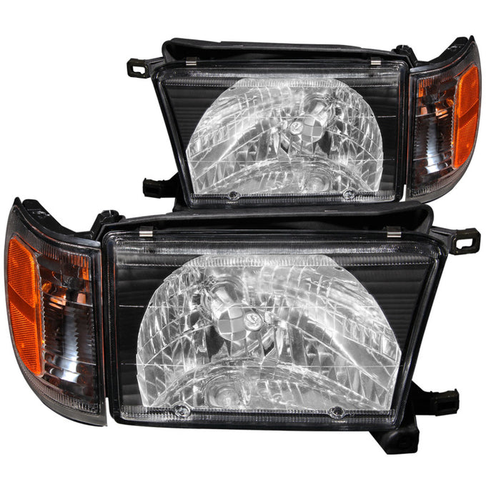 Black Crystal Headlights <br> 99-02 Toyota 4Runner