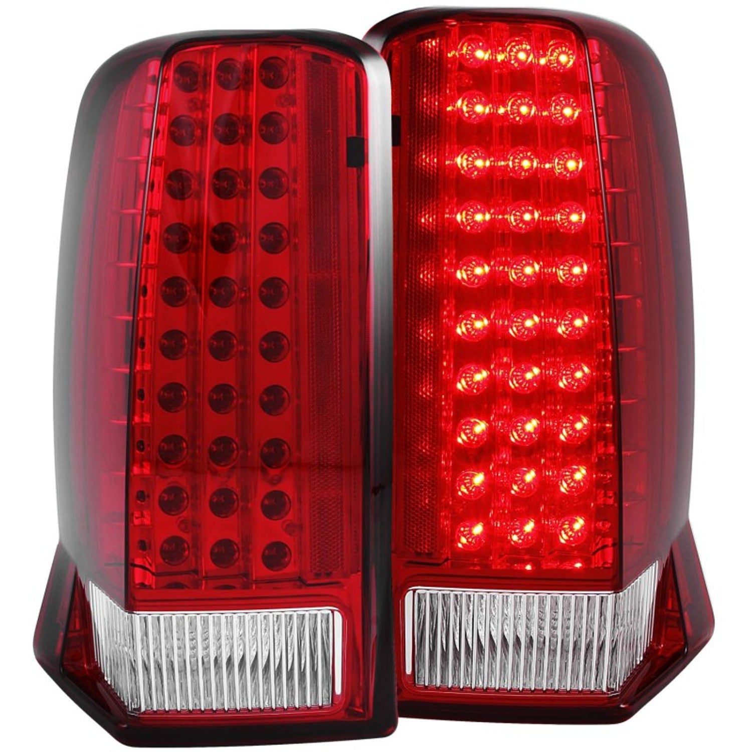 Red/Clear LED Taillights <br> 02-06 Cadillac Escalade