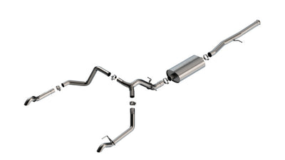 Touring Cat-Back Exhaust System <br> 22-23 Chevy Silverado 1500 ZR2 6.2L V8