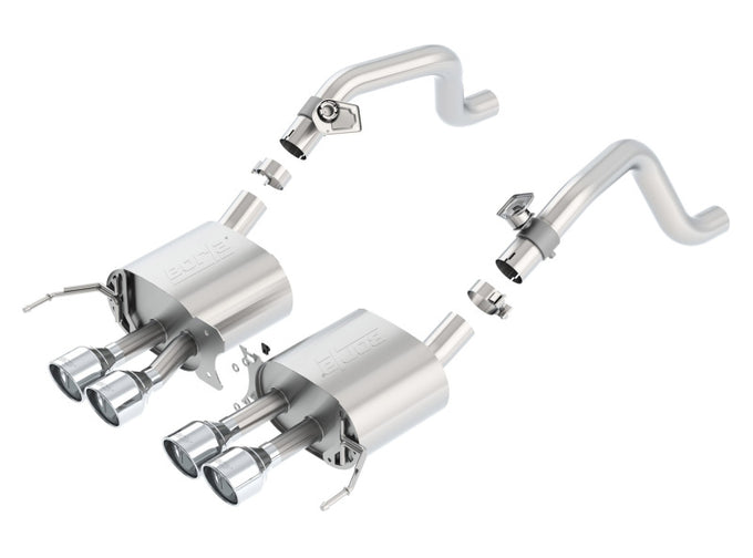 S-Type Axle-Back Exhaust System <br> 14-18 Chevy Corvette Stingray 6.2L V8