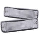 Chrome Parking Lights w/Amber Reflector<br> 89-95 Toyota Pickup, 90-91 4Runner