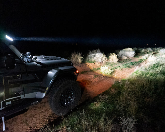 Integrated Windshield Roof LED Light Bar System <br> 18-25 Jeep wrangler, Gladiator