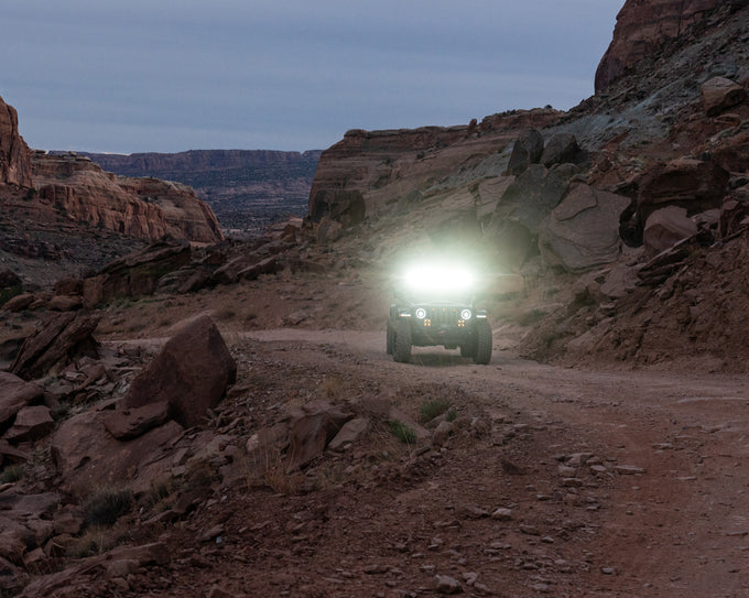 Integrated Windshield Roof LED Light Bar System <br> 18-25 Jeep wrangler, Gladiator
