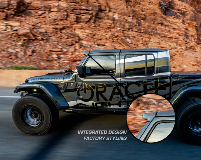 Integrated Windshield Roof LED Light Bar System <br> 18-25 Jeep wrangler, Gladiator