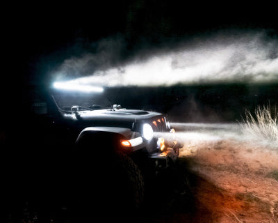 Integrated Windshield Roof LED Light Bar System <br> 18-25 Jeep wrangler, Gladiator