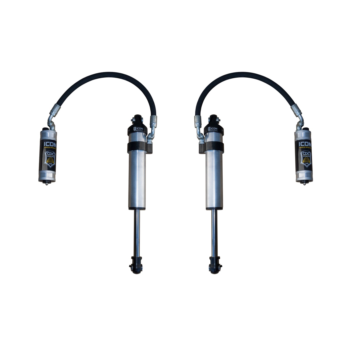 Pair Secondary Stock Travel 2.5 Shocks RR CDCV <br> 2003-2024 Toyota 4Runner Tacoma FJ Cruiser