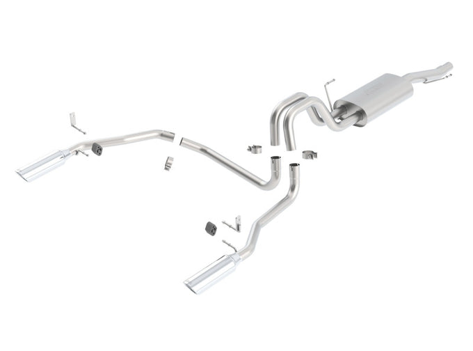 Touring Cat-Back Exhaust System <br> 04-08 Ford F-150 4.6L V8 5.4L V8