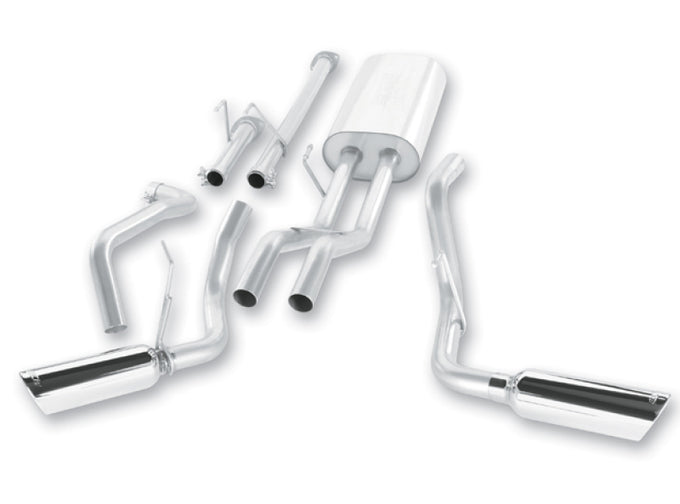 Touring Cat-Back Exhaust System <br> 09-12 Toyota Tundra Crew/Extended/Standard Cab