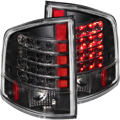 Black LED Taillights <br> 95-05 Chevy S-10, 94-01 GMC Sonoma