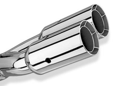 Polished Tip Dual Round Intercooled <br> Universal Fit