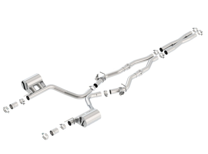 ATAK Cat-Back Exhaust System <br> 16-23 Dodge Challenger 5.7L V8 With MDS