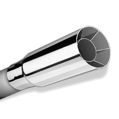 Polished Tip Single Round Intercooled <br> Universal Fit