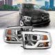 Chrome Plank Style LED DRL Halo Projector Headlights<br>09-18 Dodge Ram 1500 2500 3500