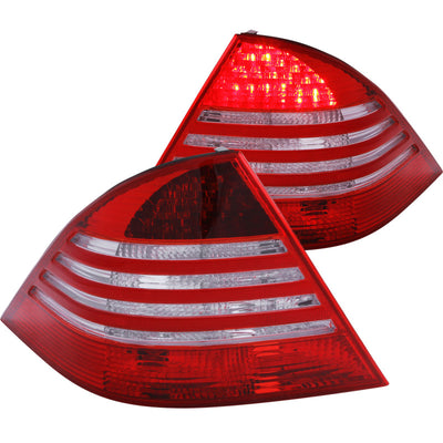 Red/Clear LED Taillights <br> 00-05 Mercedes Benz S Class W220