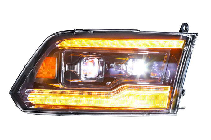 XB LED Headlights (Pair/Amber DRL) <br>09-18 Dodge Ram
