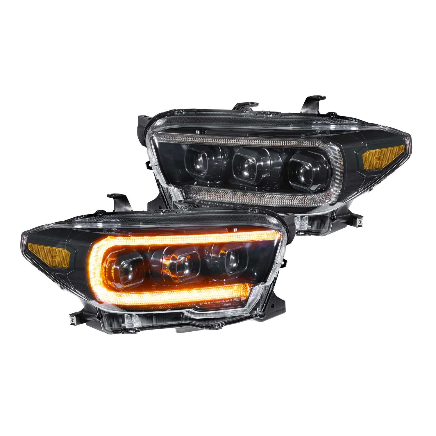 XB LED Headlights (Pair ASM Amber DRL) <br>16-23 Toyota Tacoma