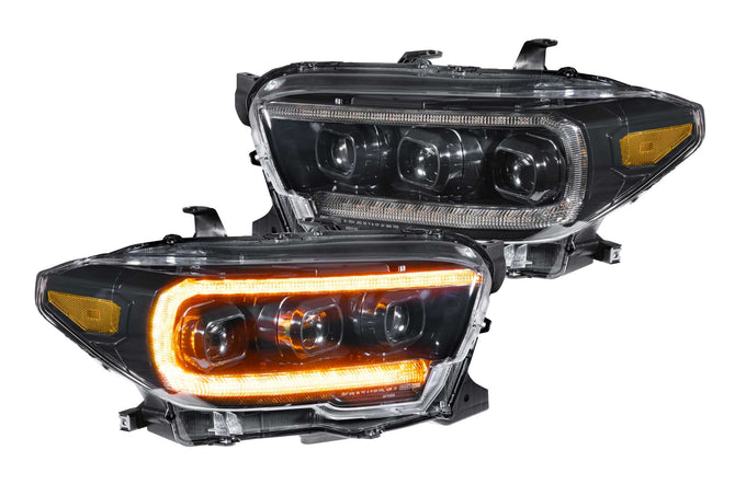 XB LED Headlights (Pair ASM Amber DRL) <br>16-23 Toyota Tacoma