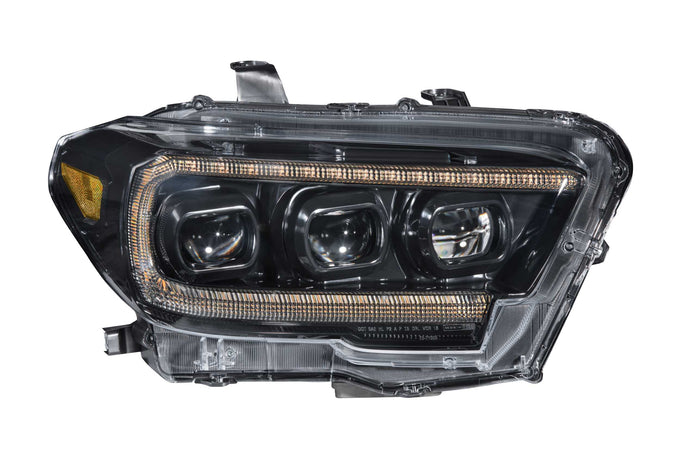 XB LED Headlights (Pair ASM Amber DRL) <br>16-23 Toyota Tacoma