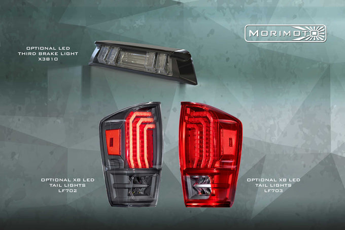 XB LED Headlights (Pair ASM Amber DRL) <br>16-23 Toyota Tacoma
