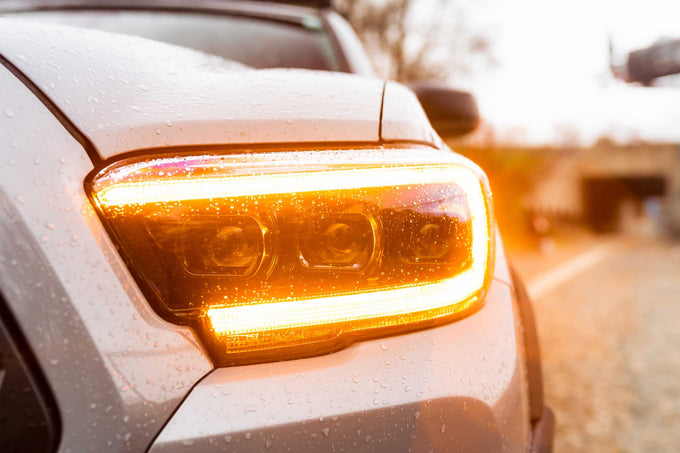 XB LED Headlights (Pair ASM Amber DRL) <br>16-23 Toyota Tacoma