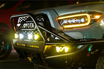 XB LED Headlights (Pair ASM Amber DRL) <br>16-23 Toyota Tacoma