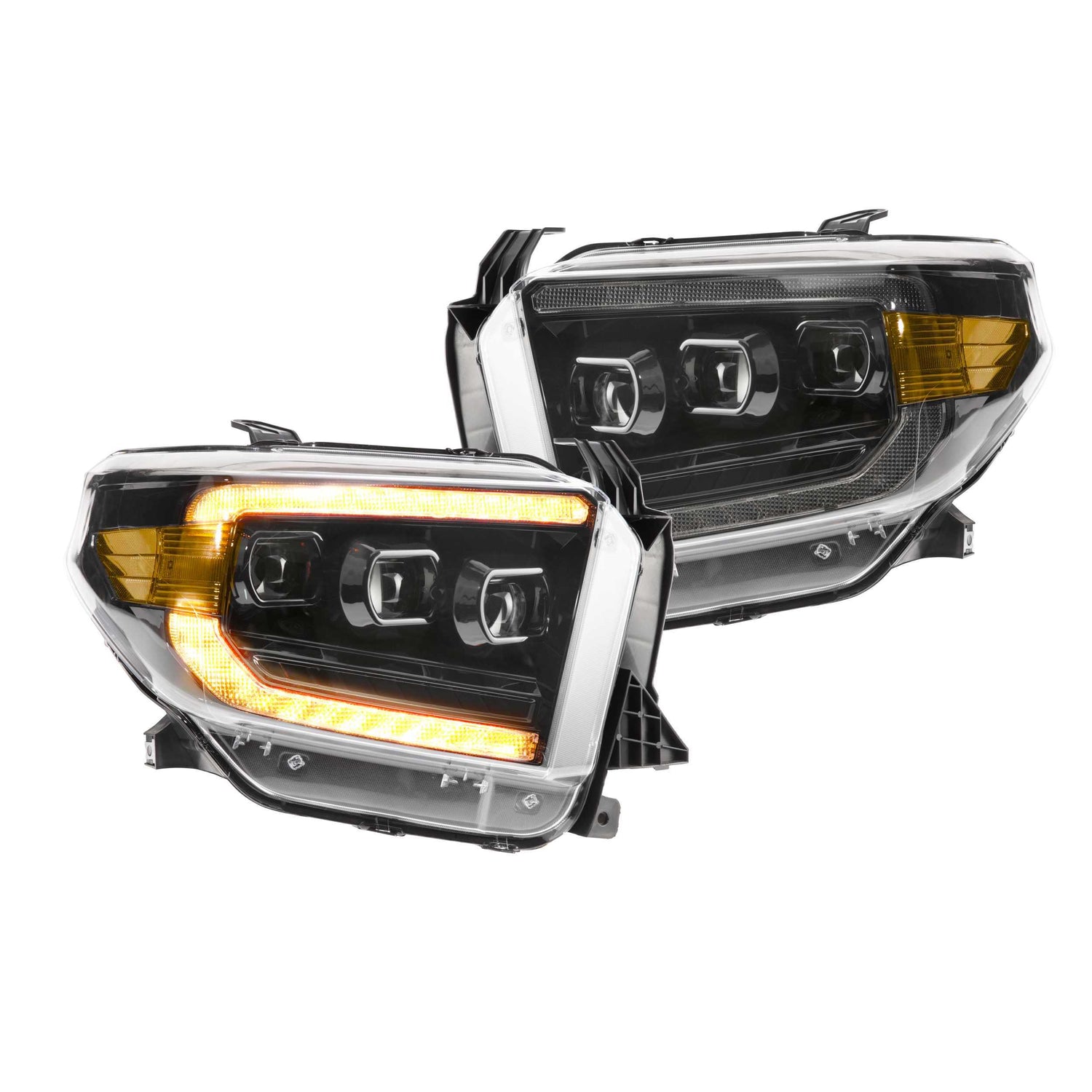 XB LED Headlights (Pair ASM Amber DRL) <br>14-21 Toyota Tundra