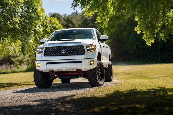 XB LED Headlights (Pair ASM Amber DRL) <br>14-21 Toyota Tundra