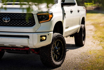XB LED Headlights (Pair ASM Amber DRL) <br>14-21 Toyota Tundra