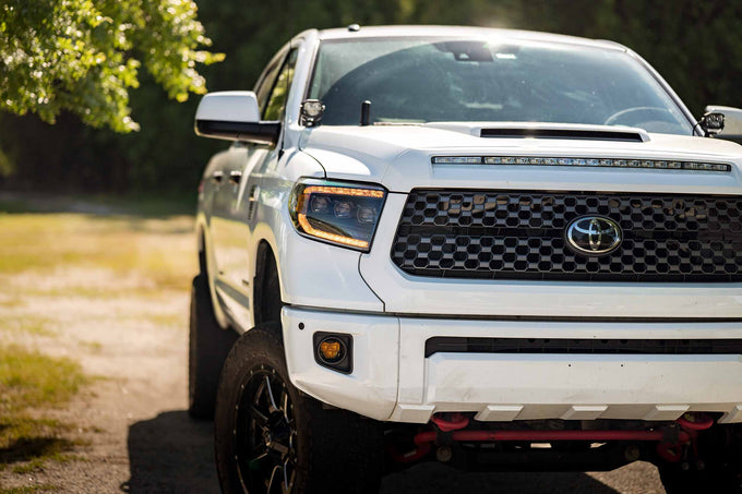 XB LED Headlights (Pair ASM Amber DRL) <br>14-21 Toyota Tundra