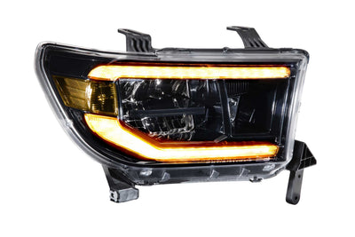 XB LED Headlights (Pair/ASM/Amber DRL) <br>07-13 Toyota Tundra