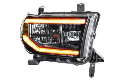 XB LED Headlights (Pair/ASM/Amber DRL) <br>07-13 Toyota Tundra