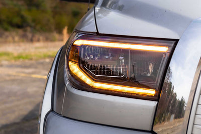 XB LED Headlights (Pair/ASM/Amber DRL) <br>07-13 Toyota Tundra