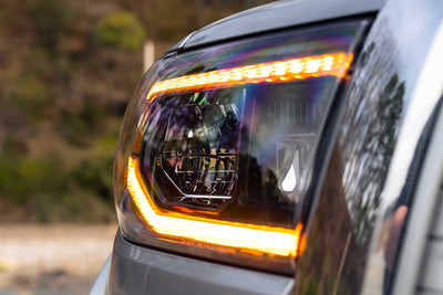 XB LED Headlights (Pair/ASM/Amber DRL) <br>07-13 Toyota Tundra
