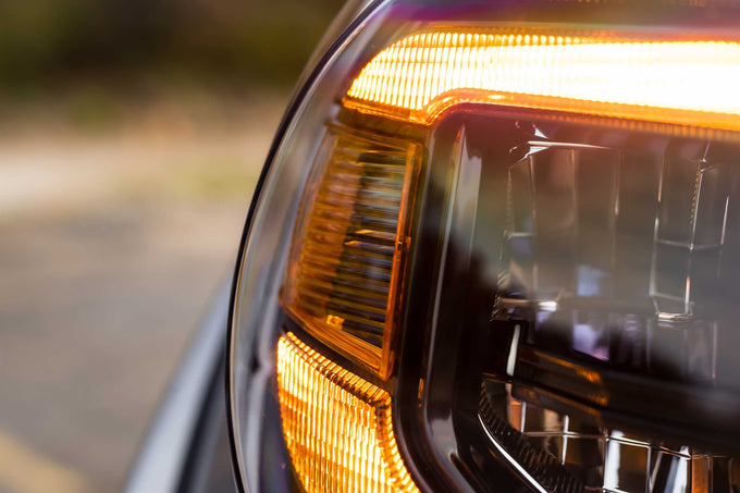 XB LED Headlights (Pair/ASM/Amber DRL) <br>07-13 Toyota Tundra