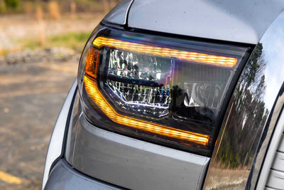 XB LED Headlights (Pair/ASM/Amber DRL) <br>07-13 Toyota Tundra
