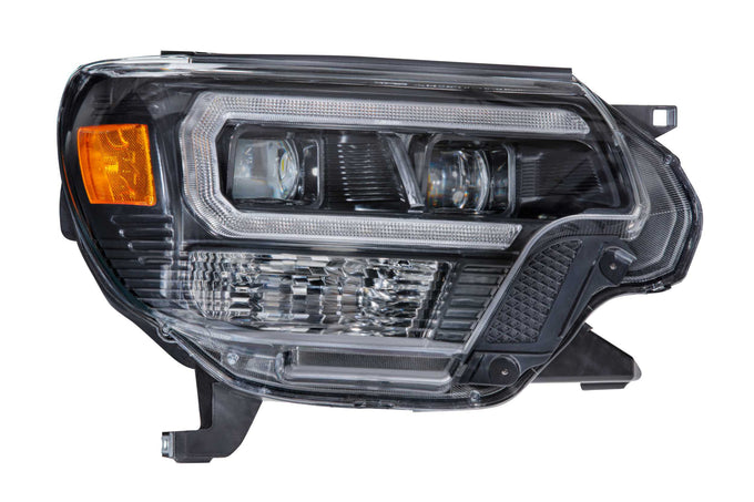 XB Hybrid LED Headlights (Pair/ASM/Amber DRL) <br>12-15 Toyota Tacoma