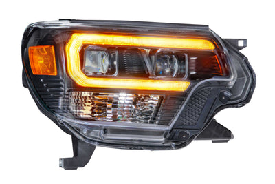 XB Hybrid LED Headlights (Pair/ASM/Amber DRL) <br>12-15 Toyota Tacoma