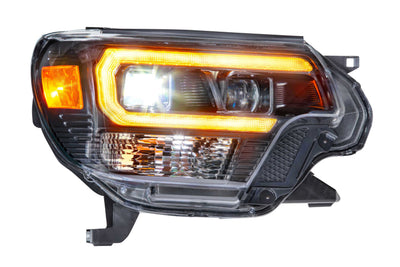 XB Hybrid LED Headlights (Pair/ASM/Amber DRL) <br>12-15 Toyota Tacoma