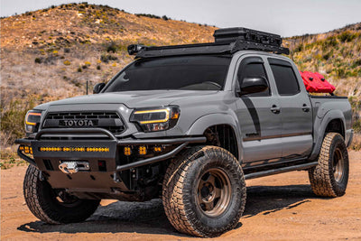 XB Hybrid LED Headlights (Pair/ASM/Amber DRL) <br>12-15 Toyota Tacoma