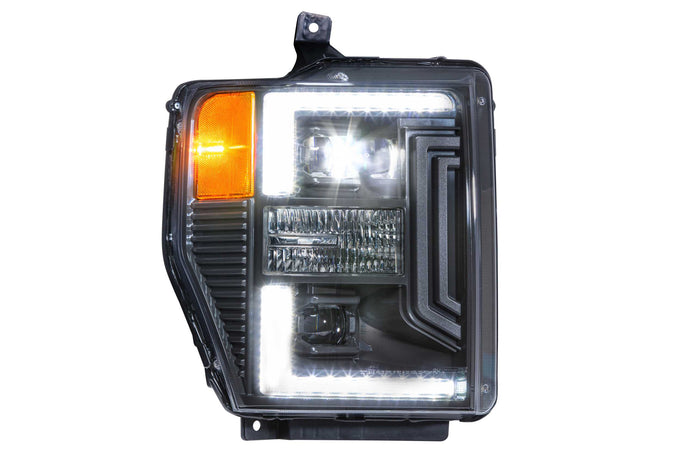 XB Hybrid LED Headlights (Pair/ASM) <br>08-10 Ford Super Duty