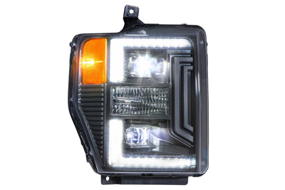 XB Hybrid LED Headlights (Pair/ASM) <br>08-10 Ford Super Duty
