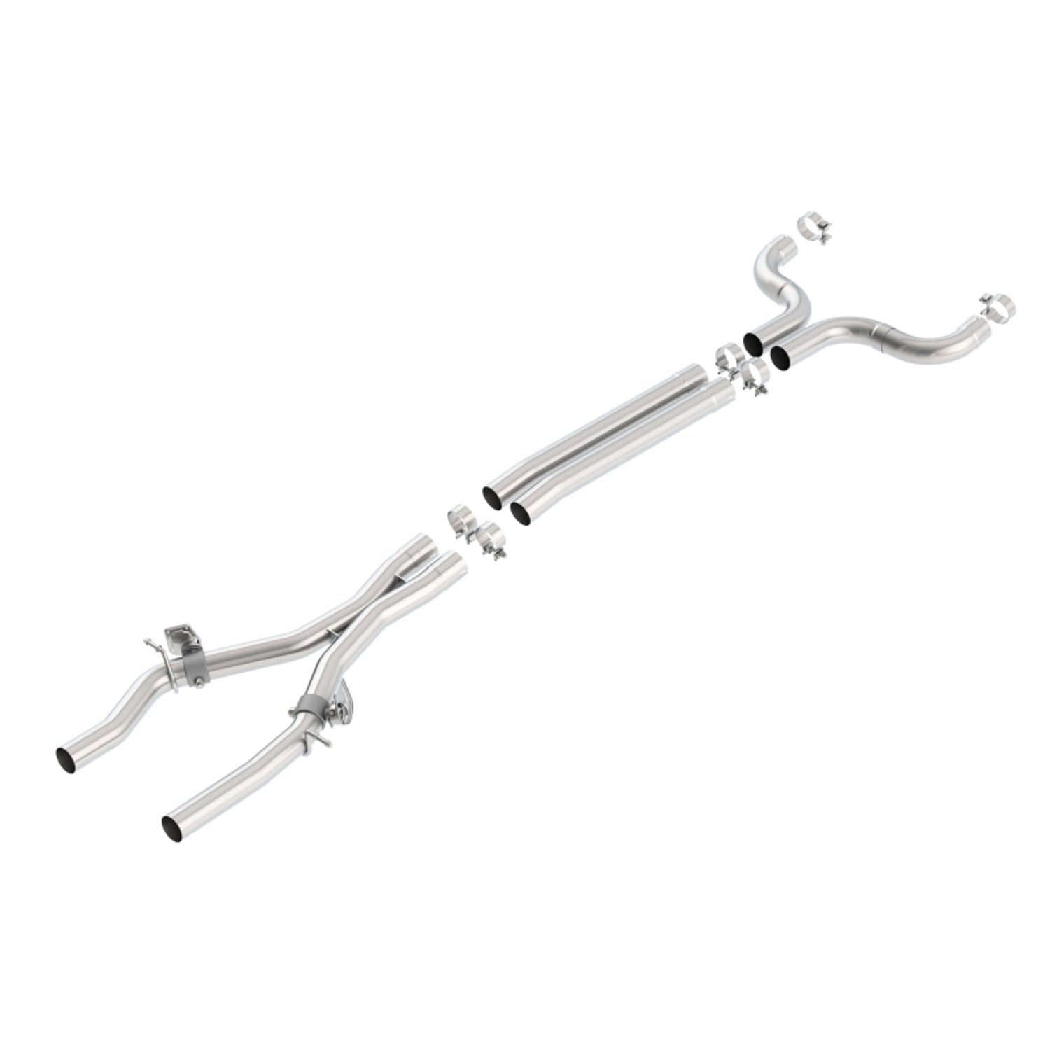 X-Pipe With Mid-Pipes Connection Pipes <br> 16-23 Chevy Camaro SS 6.2L V8 Coupe