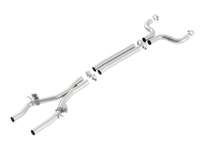 X-Pipe With Mid-Pipes Connection Pipes <br> 16-23 Chevy Camaro SS 6.2L V8 Coupe