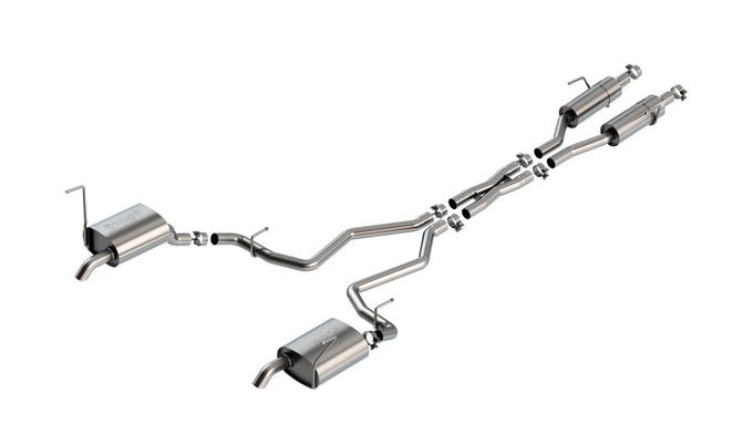 S-Type Cat-Back Exhaust System <br> 21-23 Jeep Grand Cherokee L 3.6L V6