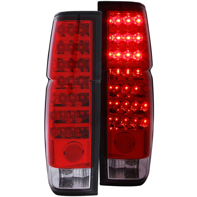 Red/Clear LED Taillights <br> 86-97 Nissan Hardbody